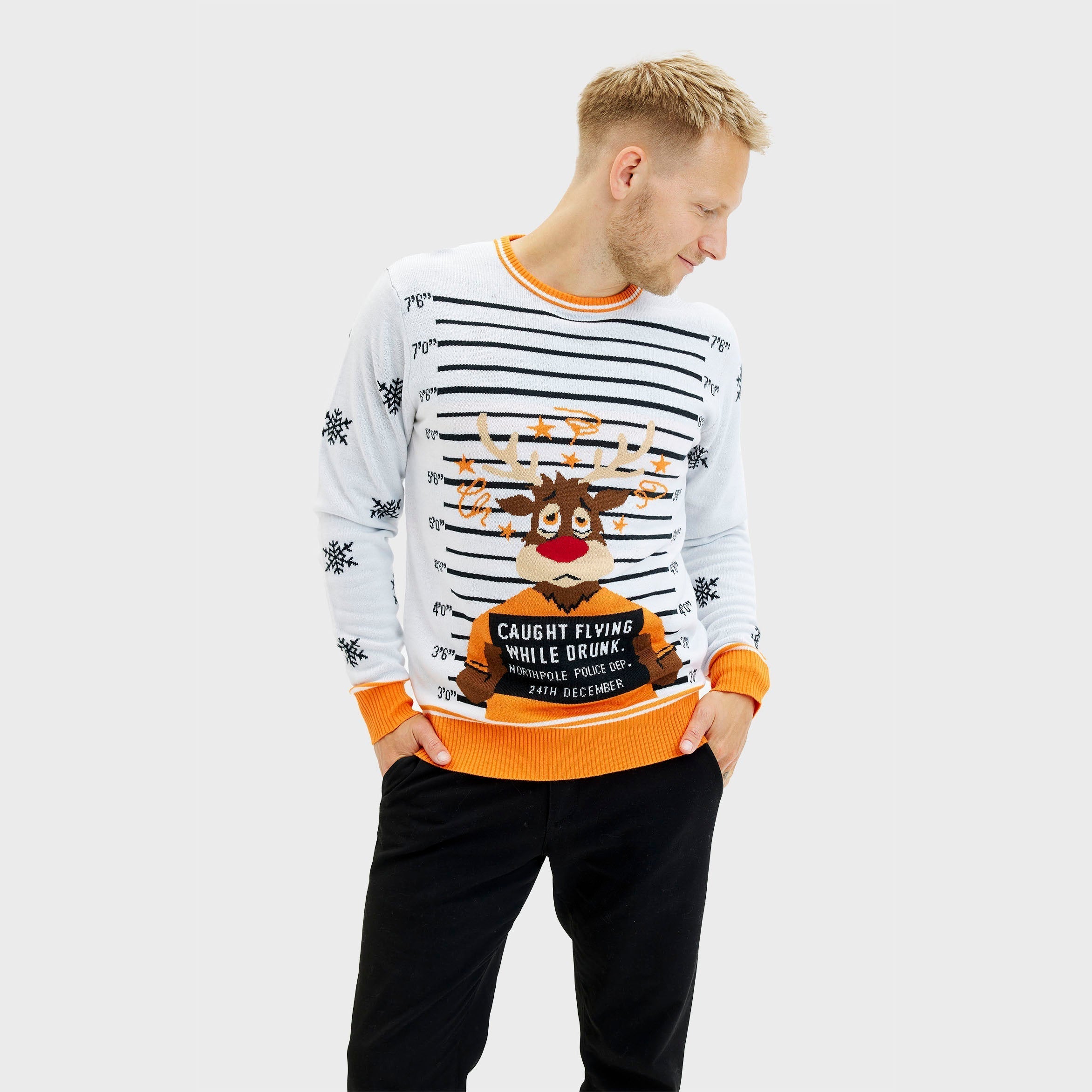 Criminal Rudolph Christmas Sweater โ Men